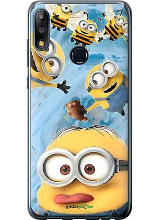 Чехол на asus zenfone max pro m2 zb631kl миньоны асус зенфон макс про м2 зетб631кл