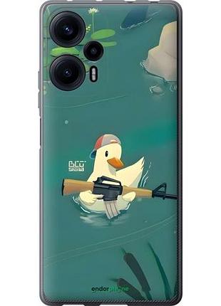 Чехол на xiaomi redmi note 12 turbo уточка с автоматом сяоми редми ноут 12 тurbo