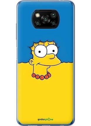 Чехол на xiaomi poco x3 мардж флаг украины сяоми поко х3