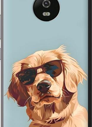 Чохол на motorola moto g5 пес в окулярах