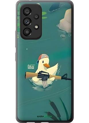 Чехол на samsung galaxy a53 a536e уточка с автоматом самсунг а53 а536е