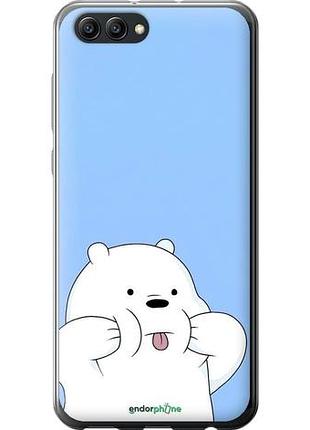 Чехол на huawei honor v10 / view 10 милый мишка хуавей хонор в10 / вью 10