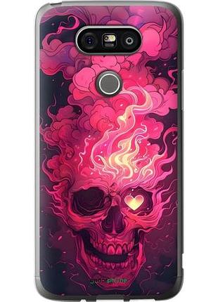 Чехол на lg g5 h860 череп арт лг г5 х860