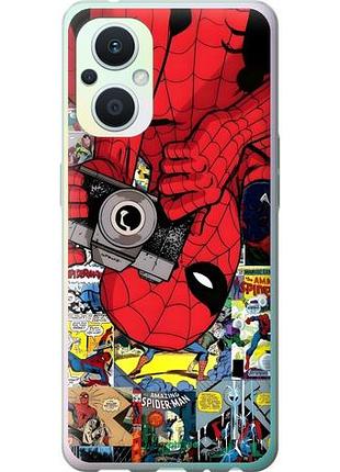Чехол на oppo reno8 lite человек паук, spiderman 2 оппо рено8 лайт 2