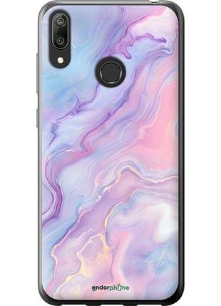 Чехол на huawei y7 2019 нежный мрамор хуавей у7 2019