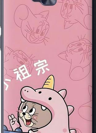 Чехол на asus zenfone 4 selfie / zd553kl том и джерри 2 асус зенфоне 4 селфие / зетд553кл 2
