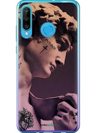 Чехол на huawei p30 lite давид тату хуавей п30 лайт