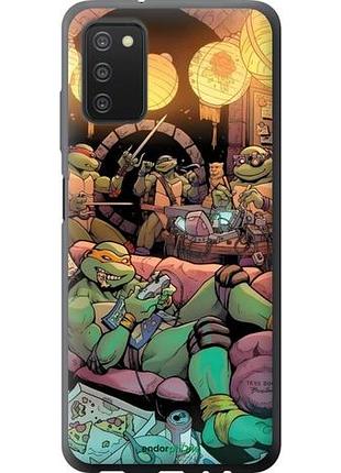 Чехол на samsung galaxy a03s a037f черепашки нинзя самсунг а03с а037ф