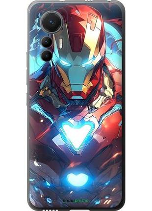 Чехол на xiaomi 12 lite железный человек сяоми 12 лайт