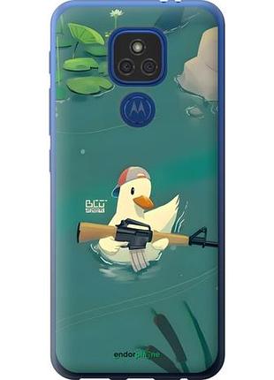 Чехол на motorola e7 plus уточка с автоматом моторола е7 плюс