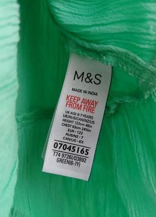 Легковесное летнее платье из вискозы m&amp;s для девочки 6-7р 2