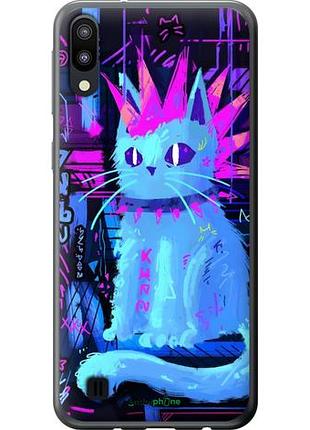 Чехол на samsung galaxy m10 кот панк самсунг м10