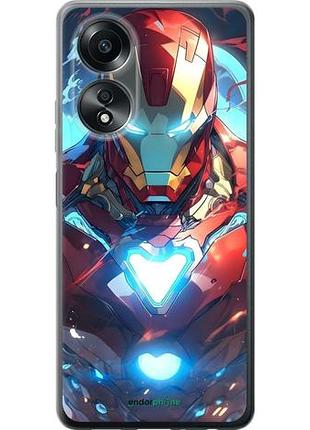 Чехол на oppo a58 4g железный человек оппо а58 4г