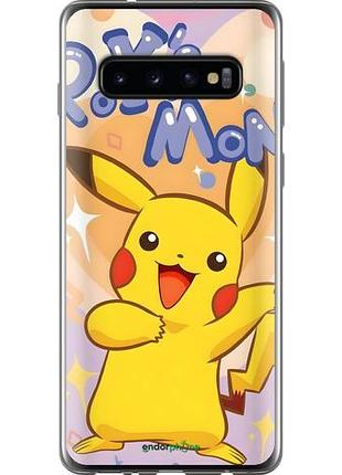 Чохол на samsung galaxy s10 пікачу