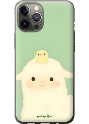 Чехол на iphone 12 pro max барашек и ципленок айфон 12 про макс