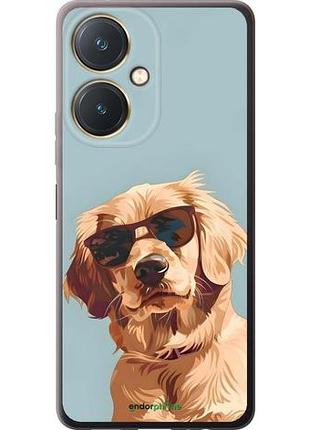 Чехол на vivo y27 пес в очках виво у27