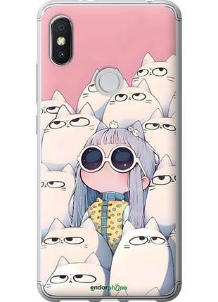 Чохол на xiaomi redmi s2 малюка з котами