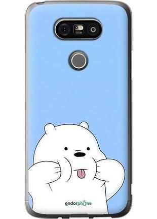 Чехол на lg g5 h860 милый мишка лг г5 х860