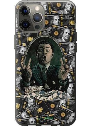 Чохол на iphone 12 pro max вовк з вал стрит