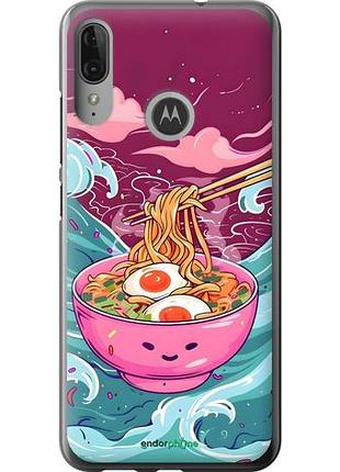 Чехол на motorola moto e6 plus рамен