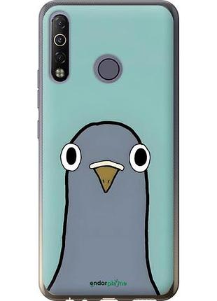 Чехол на tecno camon 12 air cc6 голубь текно камон 12 аир сс6