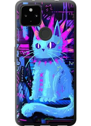 Чехол на google pixel 5a кот панк гугл пиксель 5а