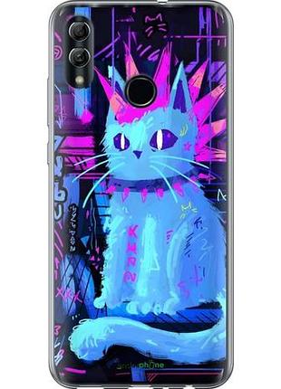 Чехол на huawei honor 10 lite кот панк хуавей хонор 10 лайт