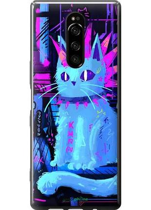Чехол на sony xperia xz4 кот панк сони эксперия хзет4