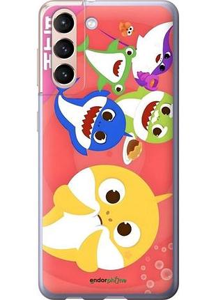Чехол на samsung galaxy s21 бейби шаркс самсунг с21