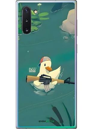 Чехол на samsung galaxy note 10 уточка с автоматом самсунг ноут 10