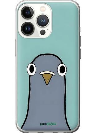 Чехол на iphone 13 pro голубь айфон 13 про