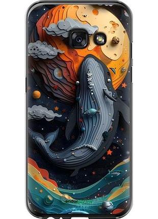 Чехол на samsung galaxy a3 (2017) кит в космосе самсунг а3 (2017)