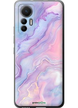 Чехол на xiaomi 12 lite нежный мрамор сяоми 12 лайт