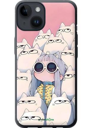 Чохол на iphone 14 малюка з котами