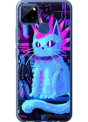 Чехол на realme c12 кот панк риалми с12