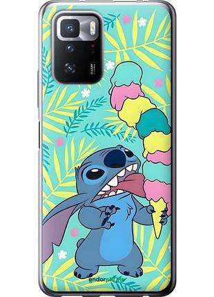 Чехол на xiaomi redmi note 10 pro 5g стич сяоми редми ноут 10 про 5г