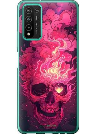 Чехол на huawei honor 10x lite череп арт хуавей хонор 10х лайт