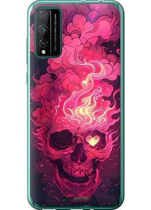 Чехол на huawei honor play 4t pro череп арт хуавей хонор плей 4т про