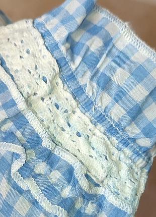 Класична сорочка з коротким рукавом під вінтаж винтаж  л 48-50 42-44 l xl рубашка блузочка блузка блуза клітинку клеточку 5