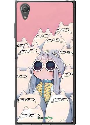 Чохол на sony xperia xa1 plus g3412 малюк з котами
