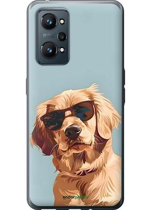 Чехол на realme gt neo 2 пес в очках риалми гт нeo 2