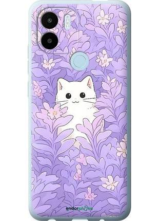 Чехол на xiaomi redmi a1 plus котик в цветах сяоми редми а1 плюс
