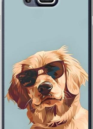 Чехол на samsung galaxy alpha g850f пес в очках самсунг альфа г850ф