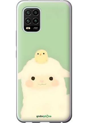 Чехол на xiaomi mi 10 lite барашек и ципленок сяоми ми 10 лайт