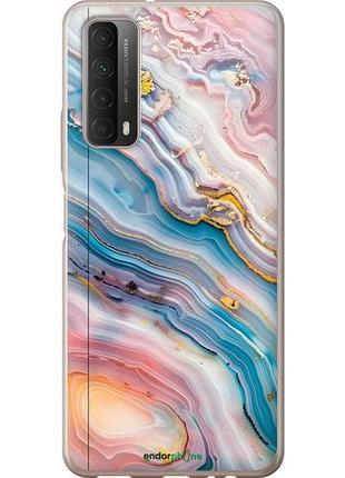 Чехол на huawei p smart 2021 мрамор красивый хуавей п смарт 2021