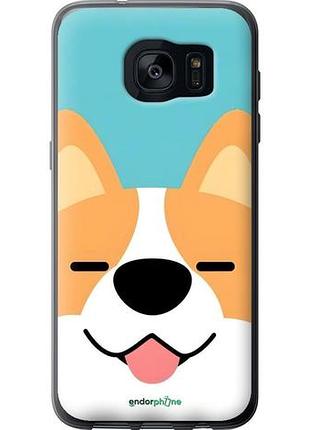 Чехол на samsung galaxy s7 edge g935f забавный корги самсунг с7 эдж г935ф