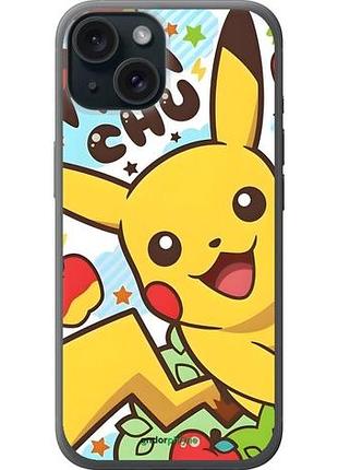 Чехол на iphone 15 пикачу 2