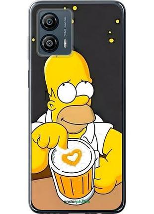 Чехол на motorola moto g53 гомер пиво моторола мото г53
