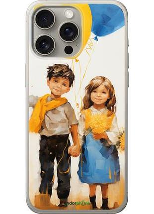 Чохол на iphone 15 pro max діти з кульками "5659u-3098-10746"