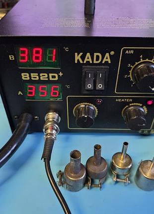 Термовоздушная компрессорная паяльная станция aoyue-852a ++ (int 852a ++) (580w) фен 80-480°с